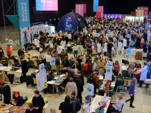 Zdjęcie pokazuje obszar siódmej edycji Śląskiego Festiwalu Nauki